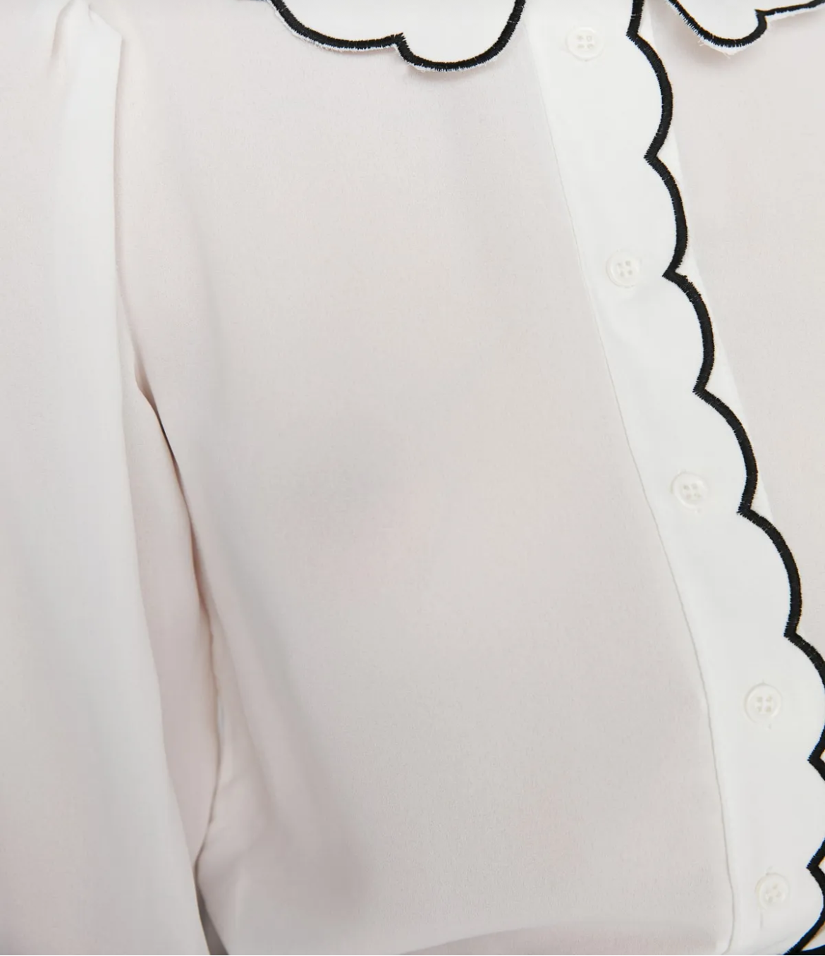Elegant Threads White Woven Shirt – Embroidered Charm