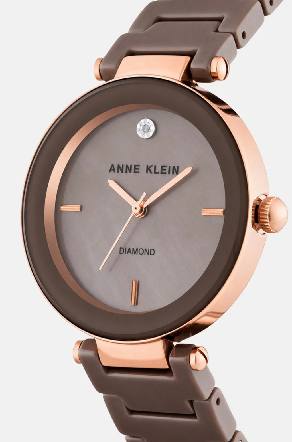 Anne Klein Genuine Diamond Accent Bracelet Watch