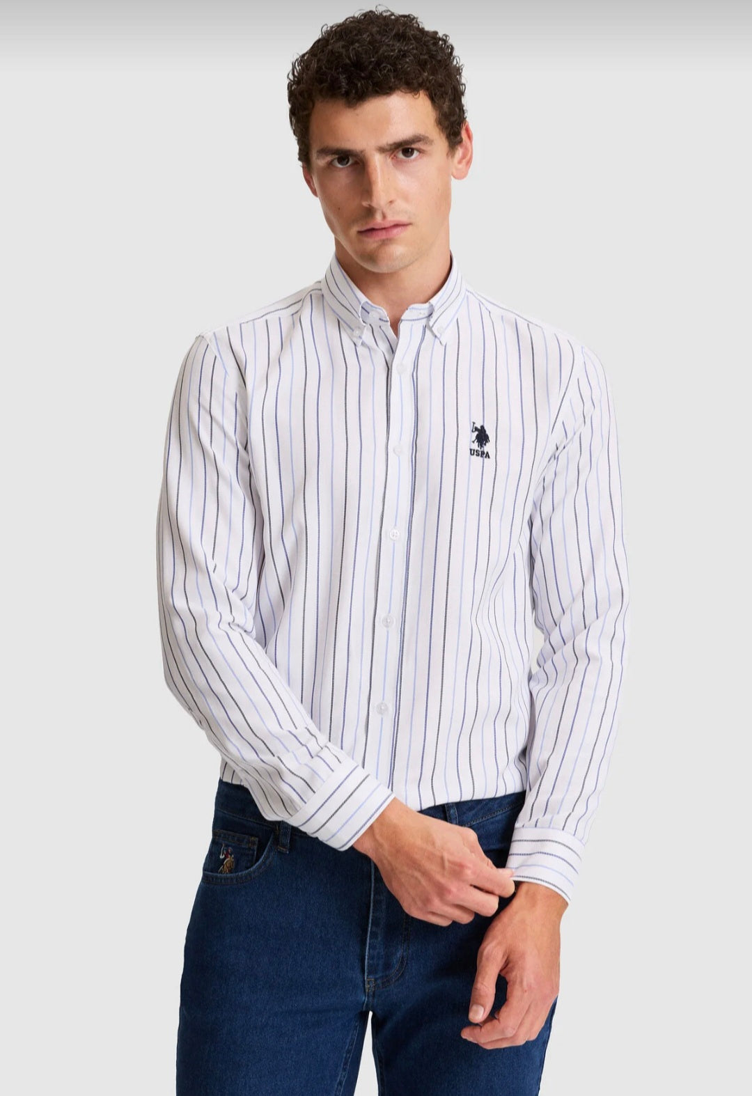 U.S. Polo Assn. Classic Fit Long Sleeve Shirt in Lilac