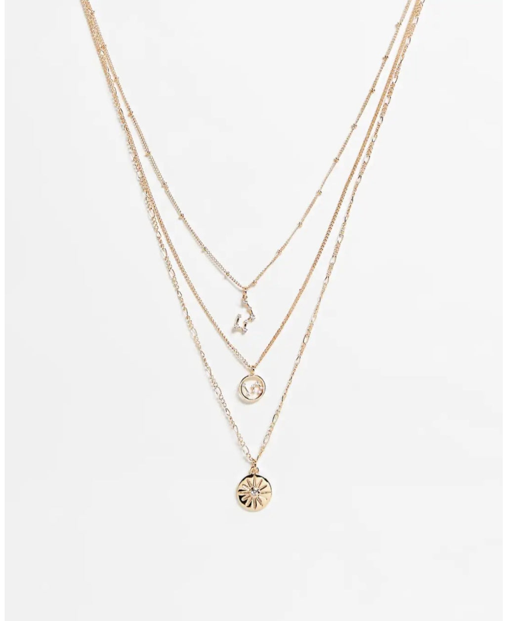 Celestia Vintage Star & Coin Multi-Row Necklace