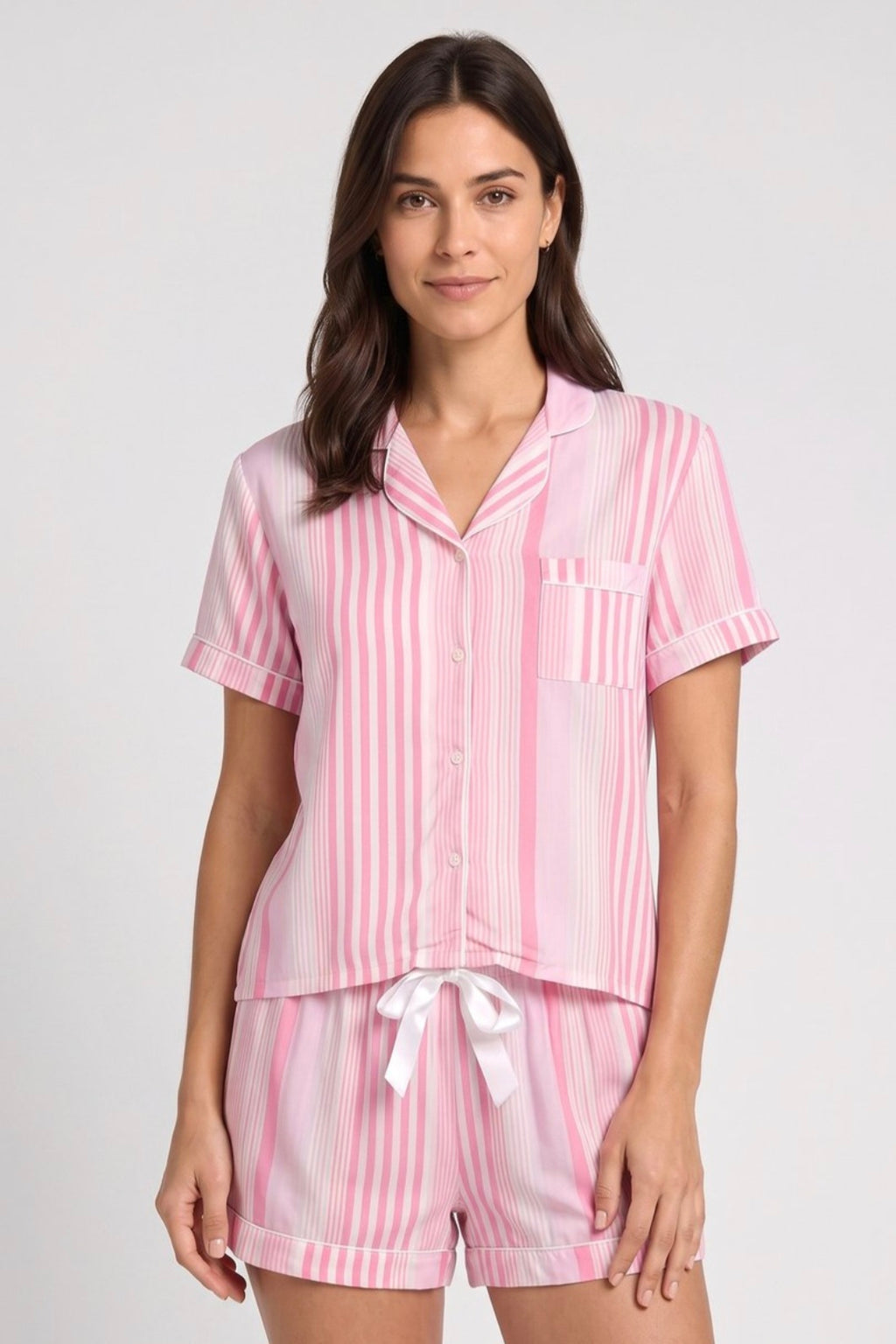 Classic 2-Piece Short Pajama Set in Multicolor