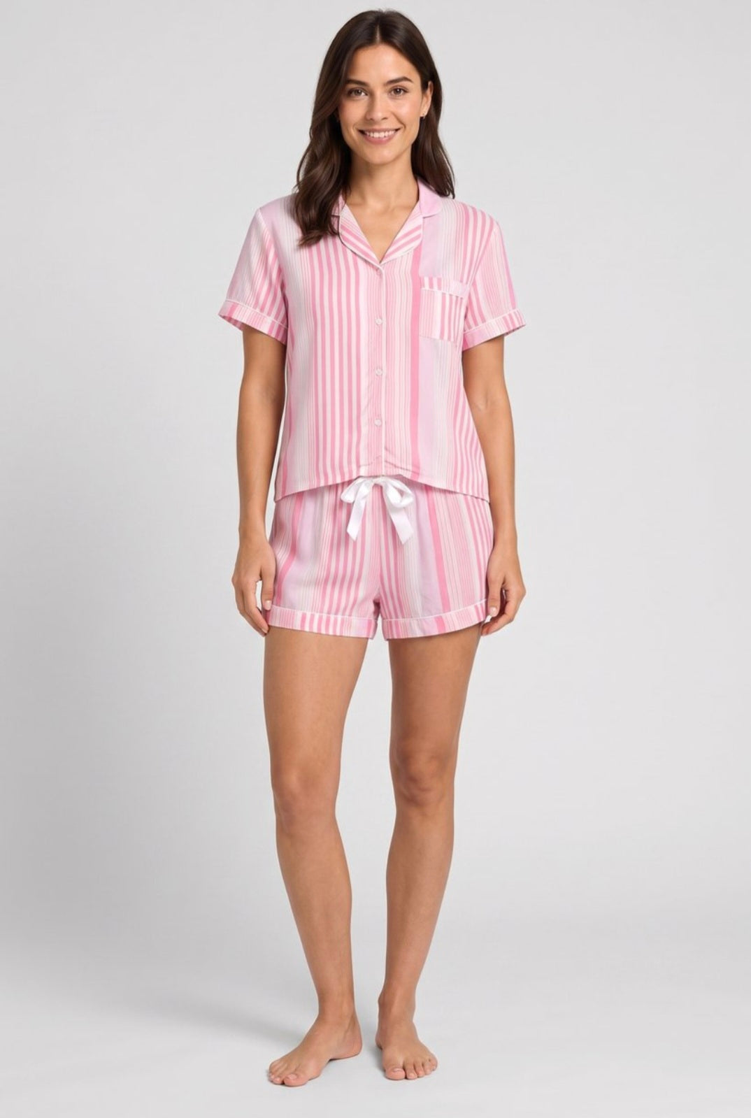 Classic 2-Piece Short Pajama Set in Multicolor