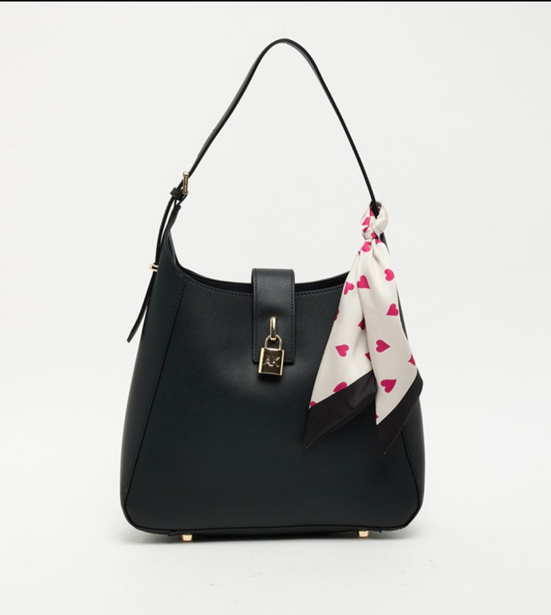 Anne Klein The Marea Scarf-Accent Shoulder Bag