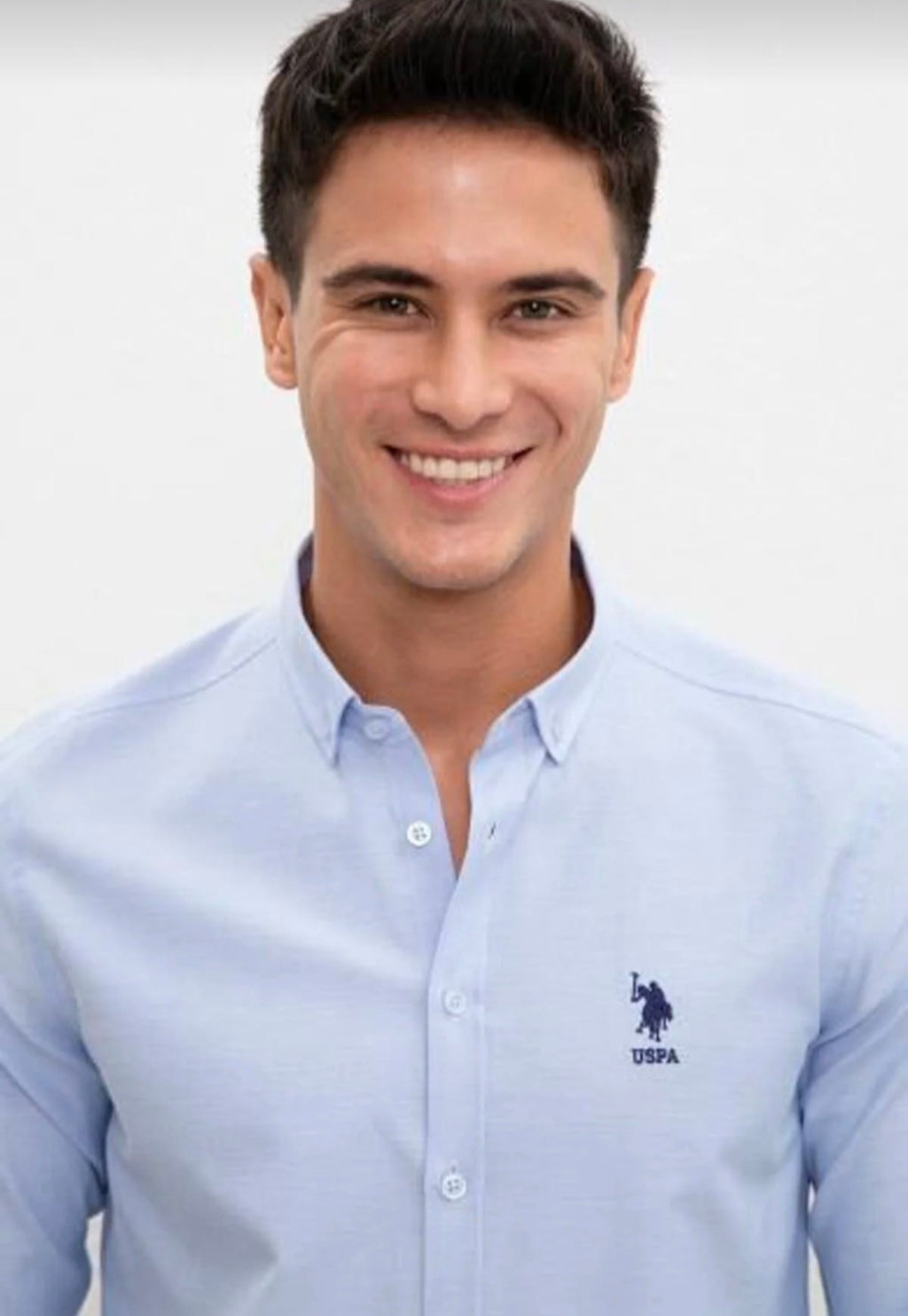 U.S. Polo Assn. Classic Fit Long Sleeve Oxford Shirt in Royal Blue
