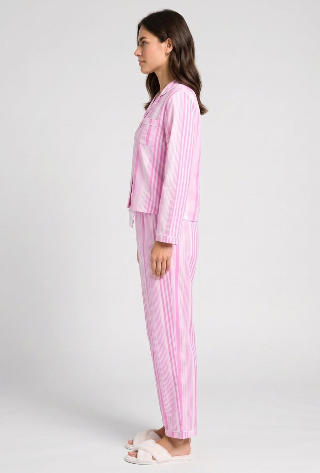 Classic 2-Piece Long Sleeve Striped Pajama Set