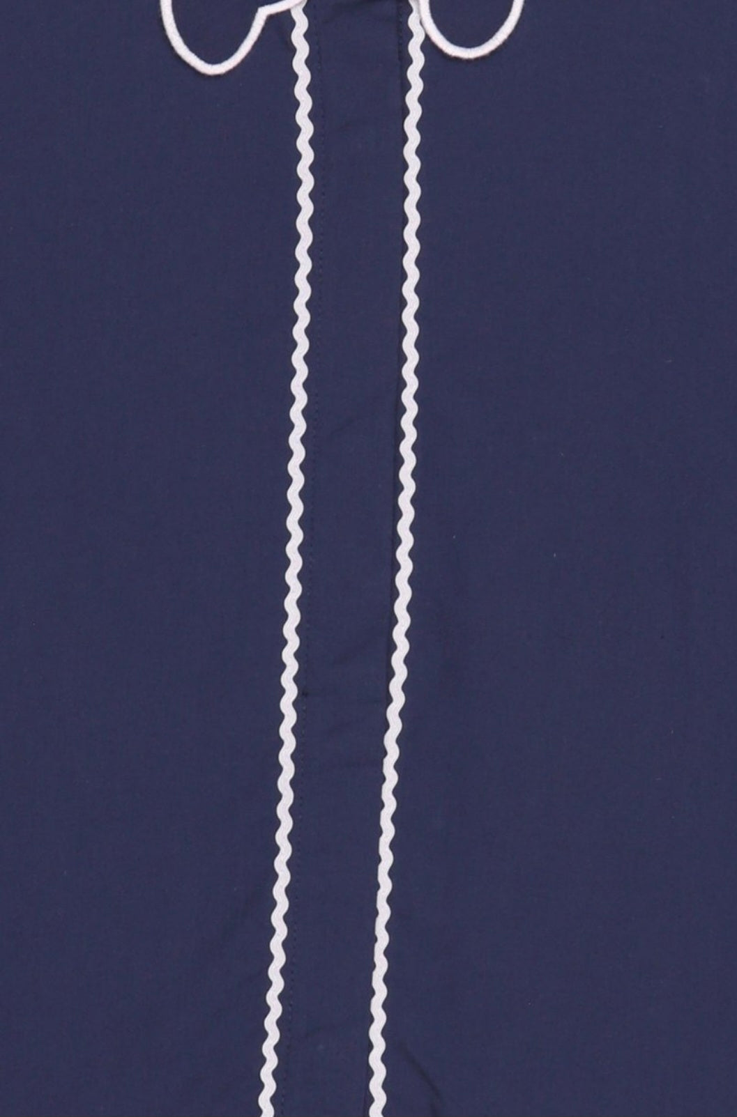 Women’s Striped Cotton Long Sleeve Pajama Set - Navy Blue