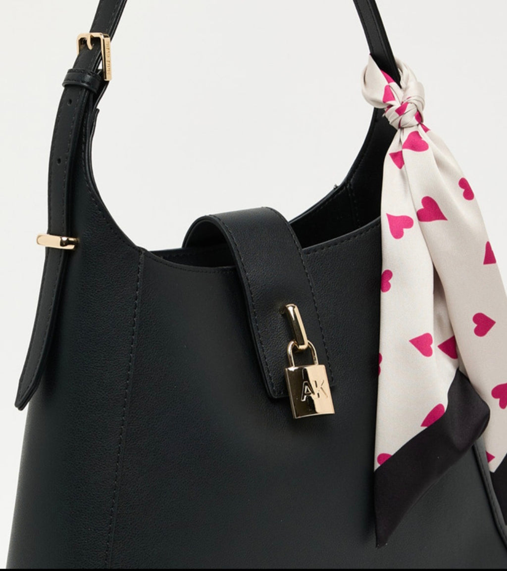 Anne Klein The Marea Scarf-Accent Shoulder Bag