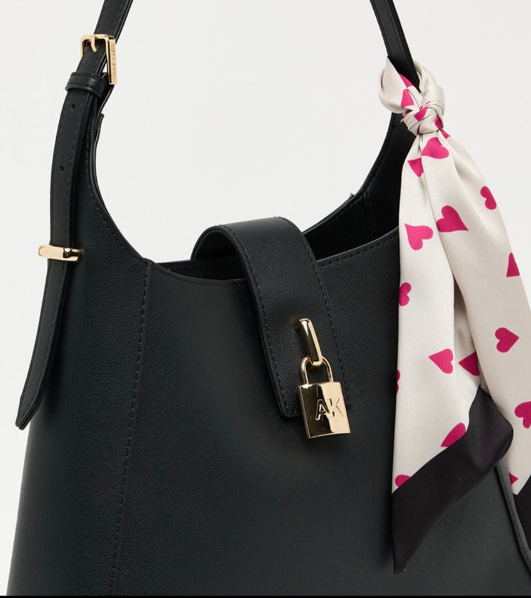 Anne Klein The Marea Scarf-Accent Shoulder Bag