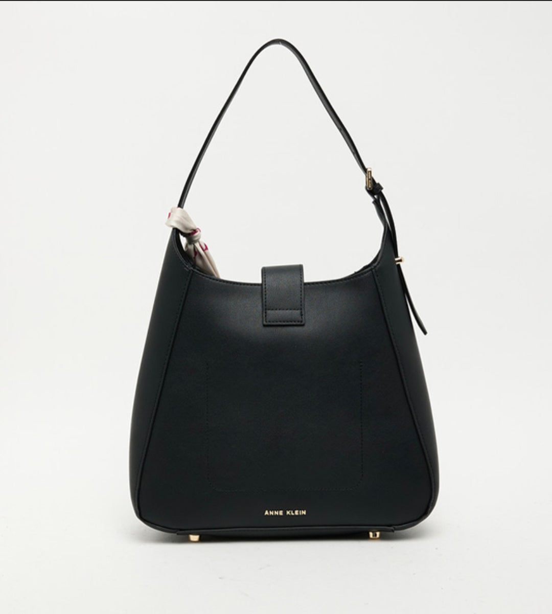 Anne Klein The Marea Scarf-Accent Shoulder Bag