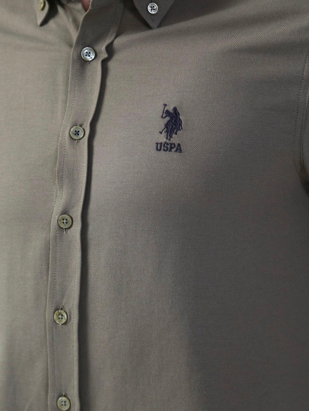 U.S. Polo Assn. Green Check Cotton Button-Down Shirt
