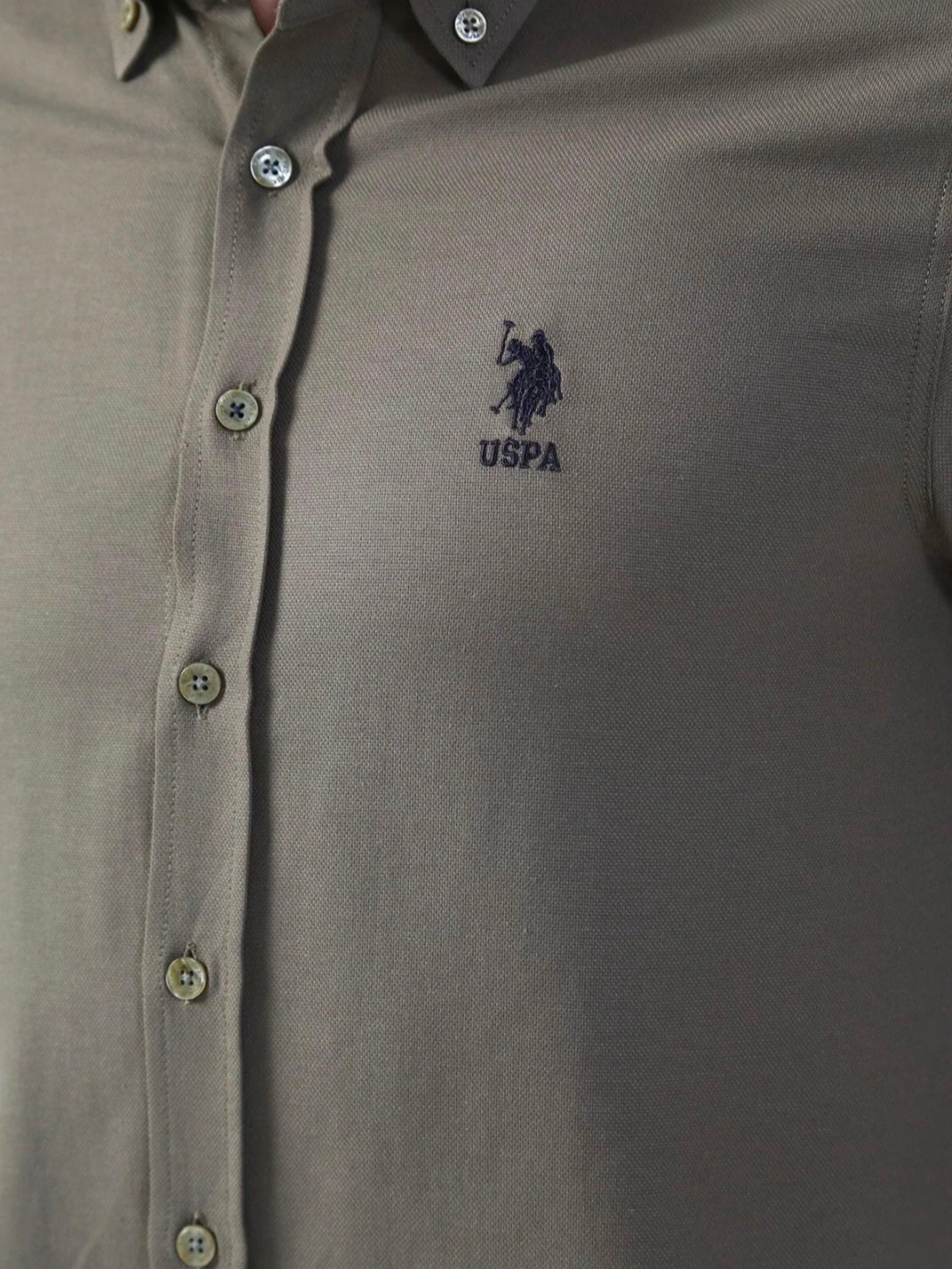 U.S. Polo Assn. Green Check Cotton Button-Down Shirt