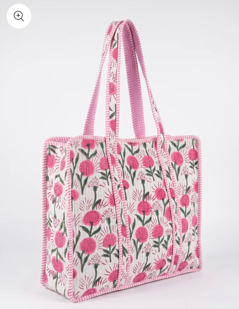 Pink Floral – Wander Tote Bag