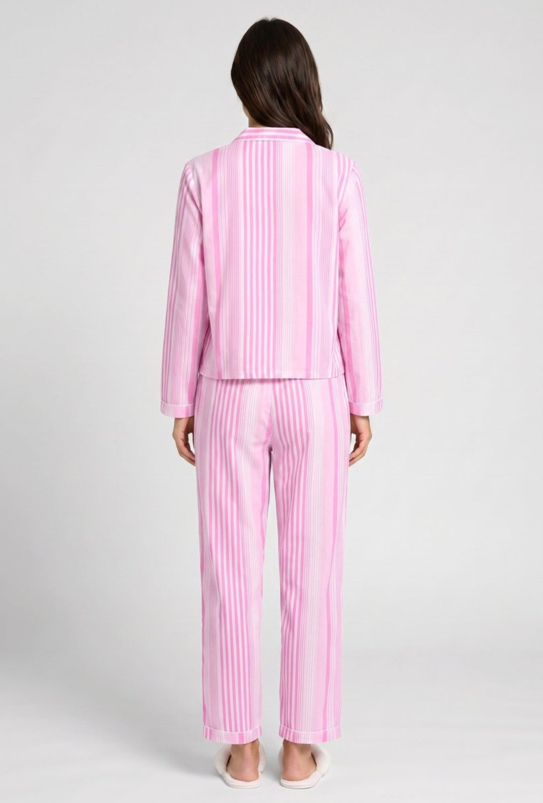 Classic 2-Piece Long Sleeve Striped Pajama Set