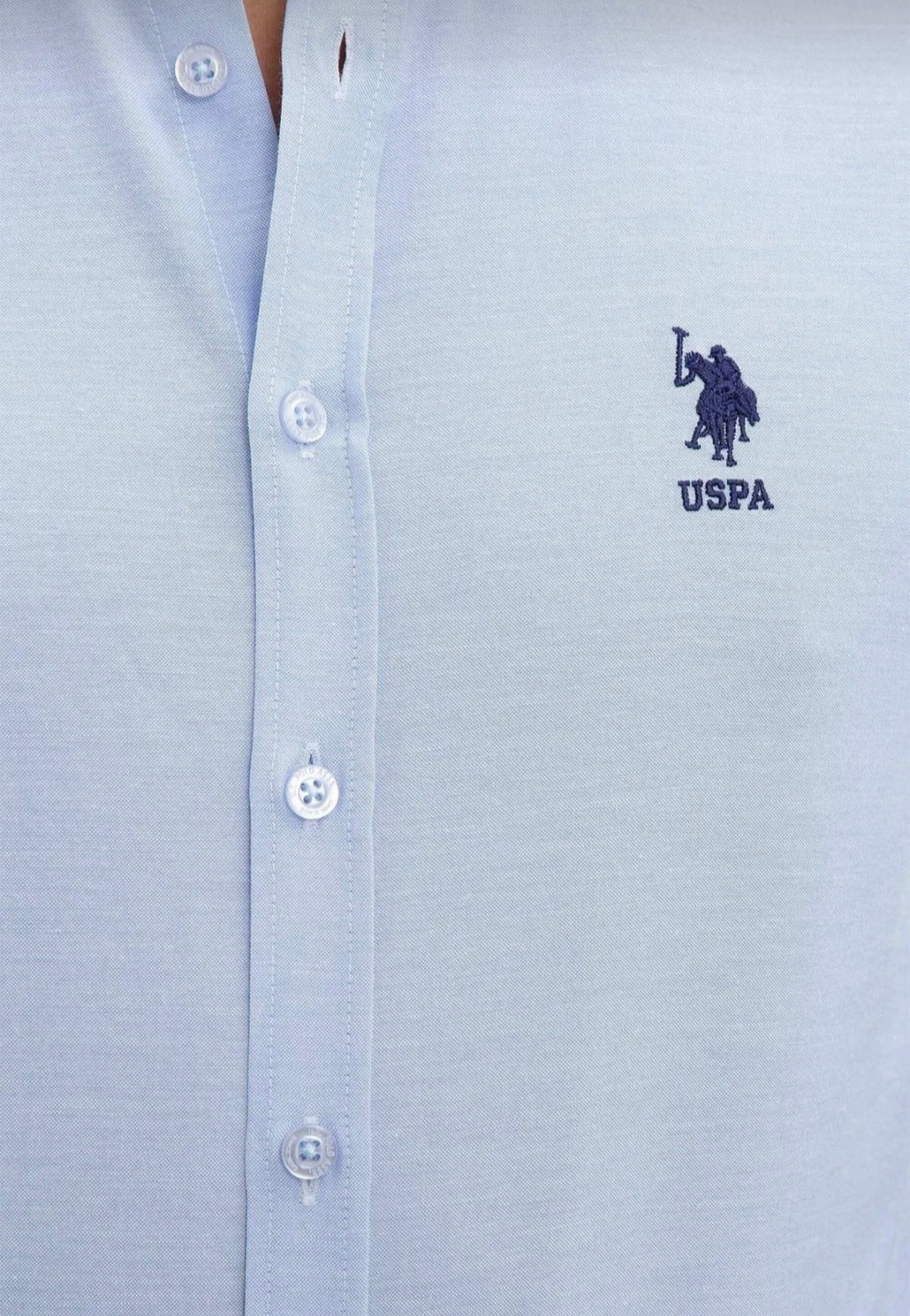 U.S. Polo Assn. Classic Fit Long Sleeve Oxford Shirt in Royal Blue