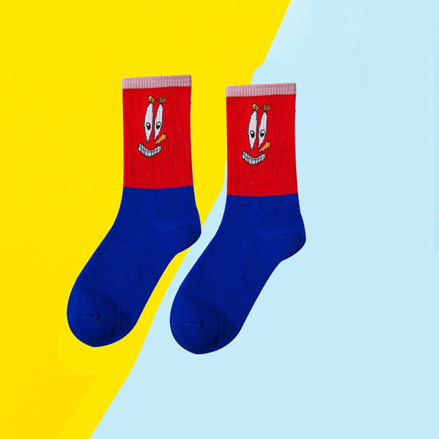Cartoon anime character socks