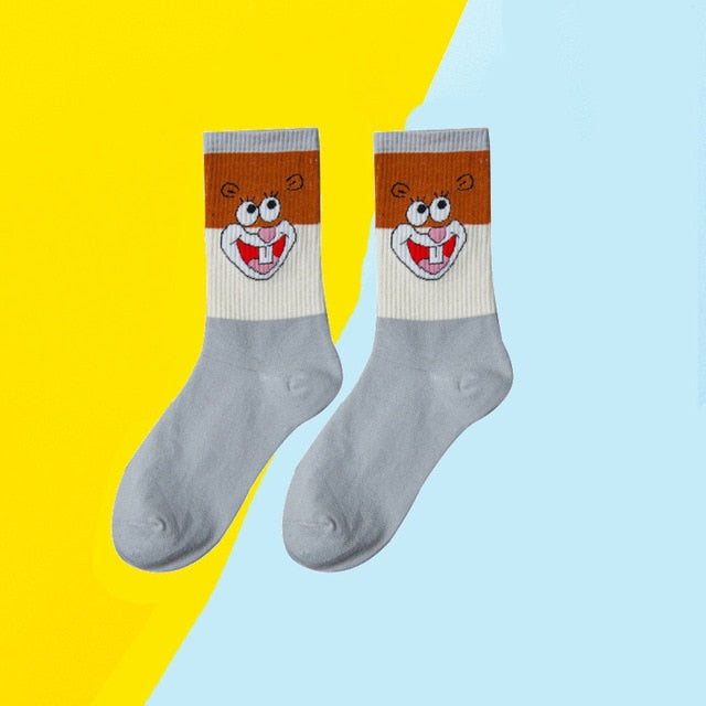 Cartoon anime character socks