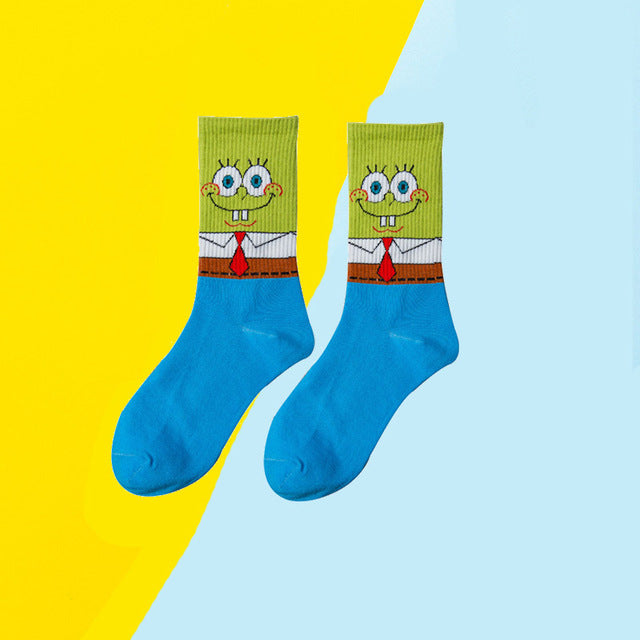 Cartoon anime character socks