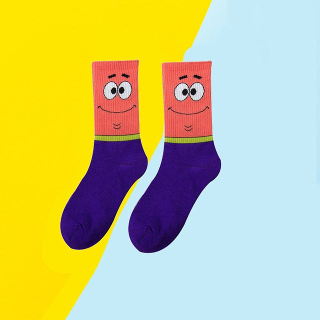 Cartoon anime character socks